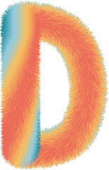 Letter illustration. Hand drawn picture