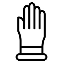 Exam Gloves Icon Style