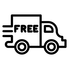 Free Delivery Icon Style