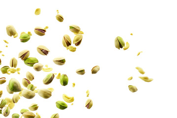 Pistachio isolated on transparent background,Transparency 