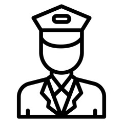 Male Captain Icon Style