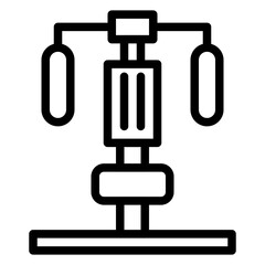Gym Equipment Icon Style