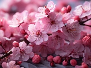 Cherry blossom flower pattern wallpaper