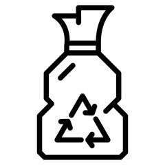 Fototapeta premium trash can, garbage can, rubbish bin icon