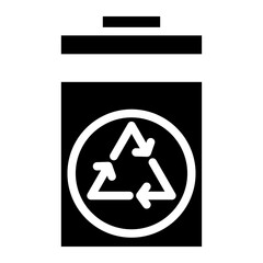 trash can, garbage can, rubbish bin icon