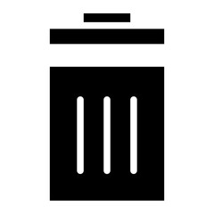 trash can, garbage can, rubbish bin icon