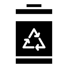 trash can, garbage can, rubbish bin icon