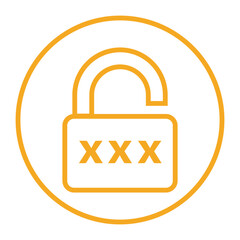 Password, unlock, unlocked icon