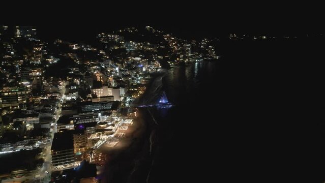 4K DRON MUELLE DE LOS MUERTOS DE NOCHE