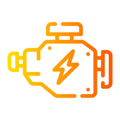 Obraz premium engine Line Gradient Icon