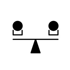 simple equal scale icon math