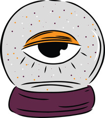 Magic Crystal Ball With Eye