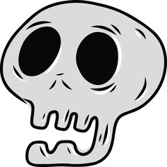 Hand Drawn Halloween Skull