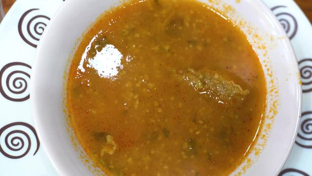 Chorba frik algerian traditional soup