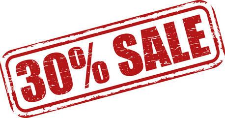 30 percent sale square grunge stamp