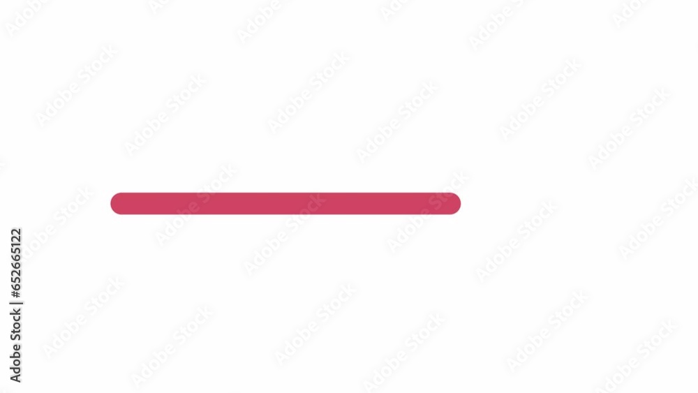 Poster slow moving stripe 2d element animation. horizontal progressbar flat ui element cartoon 4k video, tr