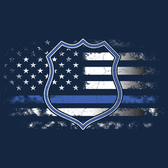 Blue Lives Matter , police flag , American flag blue line flag