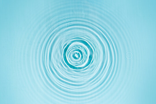 Water fractal, circles on a transparent water background