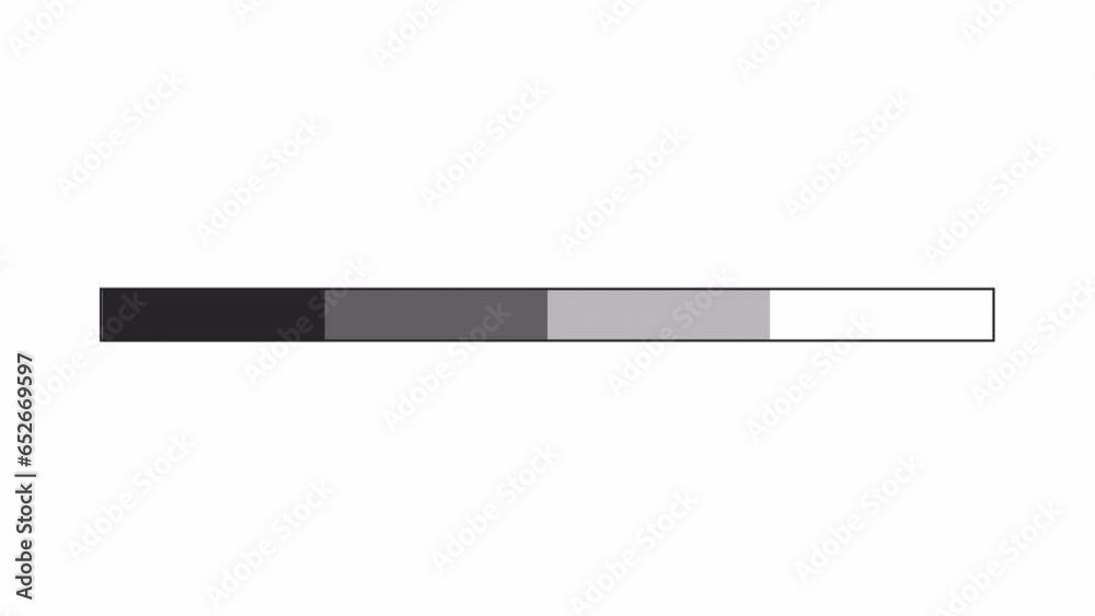 Poster scale filling with grey color palette black and white loading animation. modern progressbar outline 