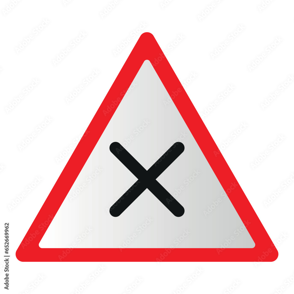 Poster Road Warning Sign