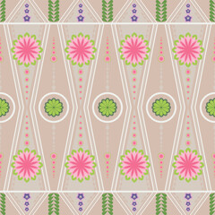 Geometric ethnic pattern design for carpet, clothing, fabric, batik, knitwear, embroidery, Ikkat, pixel pattern.	
