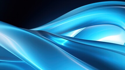 abstract blue transparent wave and lines background. Dynamic data analysis and visualization.