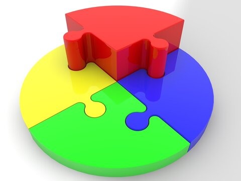 3797A  A four-color puzzle diagram with a prominent red puzzle piece

puzzle, jigsaw, piece, 3d, solution, business, connection, success, teamwork, concept, toy, team, part, illustration, game, four, 