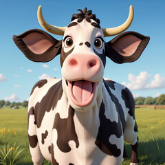 cow in the meadow