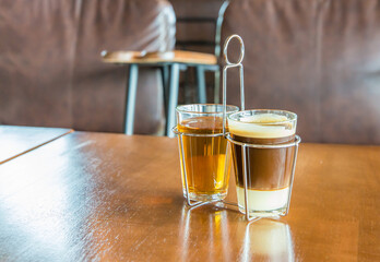 traditional thai coffee on the table