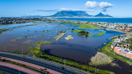 Widespread storm flooding in Cape Town, South Africa, after an exceptionally strong winter storm....