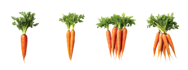 Carrot isolated, Carrots on Transparent Background with full depth of field Carrot PNG