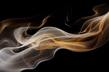 golden color smoke abstract background
