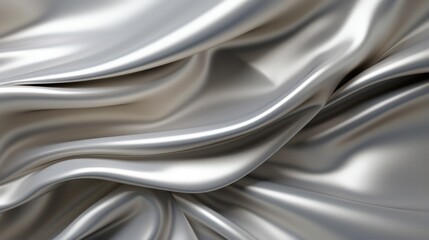 silver grey folded fabric silk background