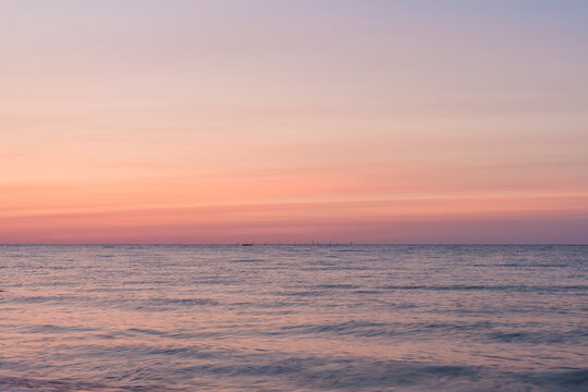 Sunrise over the sea. Black Sea