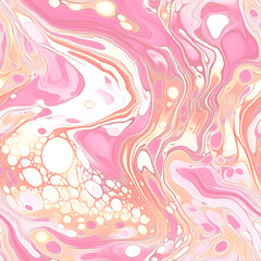 An abstract marble pattern created by acrylic pouring technique. seamless repeat pattern. 