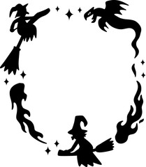 Halloween Frame Illustration