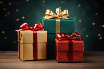 Obraz premium illustration of a christmas holiday themed invitation card pattern background. generative ai