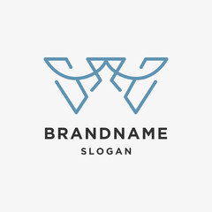 Brand logo template vector illustration design