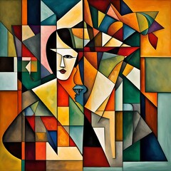 abstract background with triangles