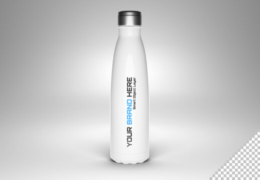 Sport Bottle On White Mockup