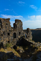 Fototapeta na wymiar The Amberd fortress and church in Armenia