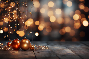 Christmas and New Year's background. 2024. Glitter and Confetti - obrazy, fototapety, plakaty
