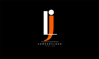 Alphabet letters Initials Monogram logo LJ, LJ INITIAL,LJ  letter
