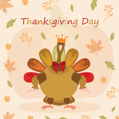 happy thanksgiving day vector illustration design