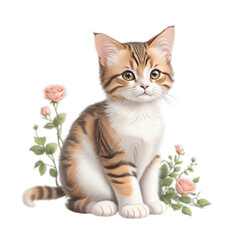 Charming Vintage Cat Art: Timeless Feline Beauty