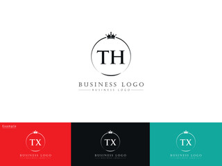 TH, th Royal Logo, Minimal Luxury Th Vector Logo Letter For Your Brand © VectorBoss1