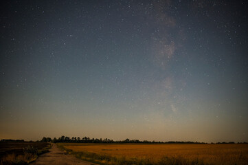 Fototapeta na wymiar the Milky Way in Ukraine