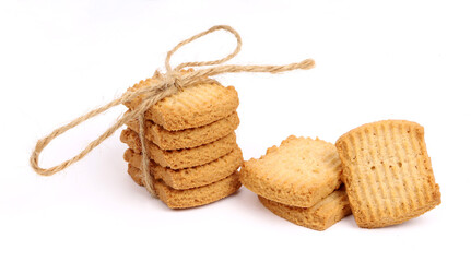 atta cookies on white background, new angles