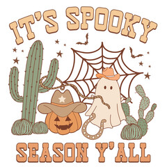 western retro halloween design