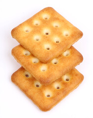 sweet and salted cookies on white background, new angles 